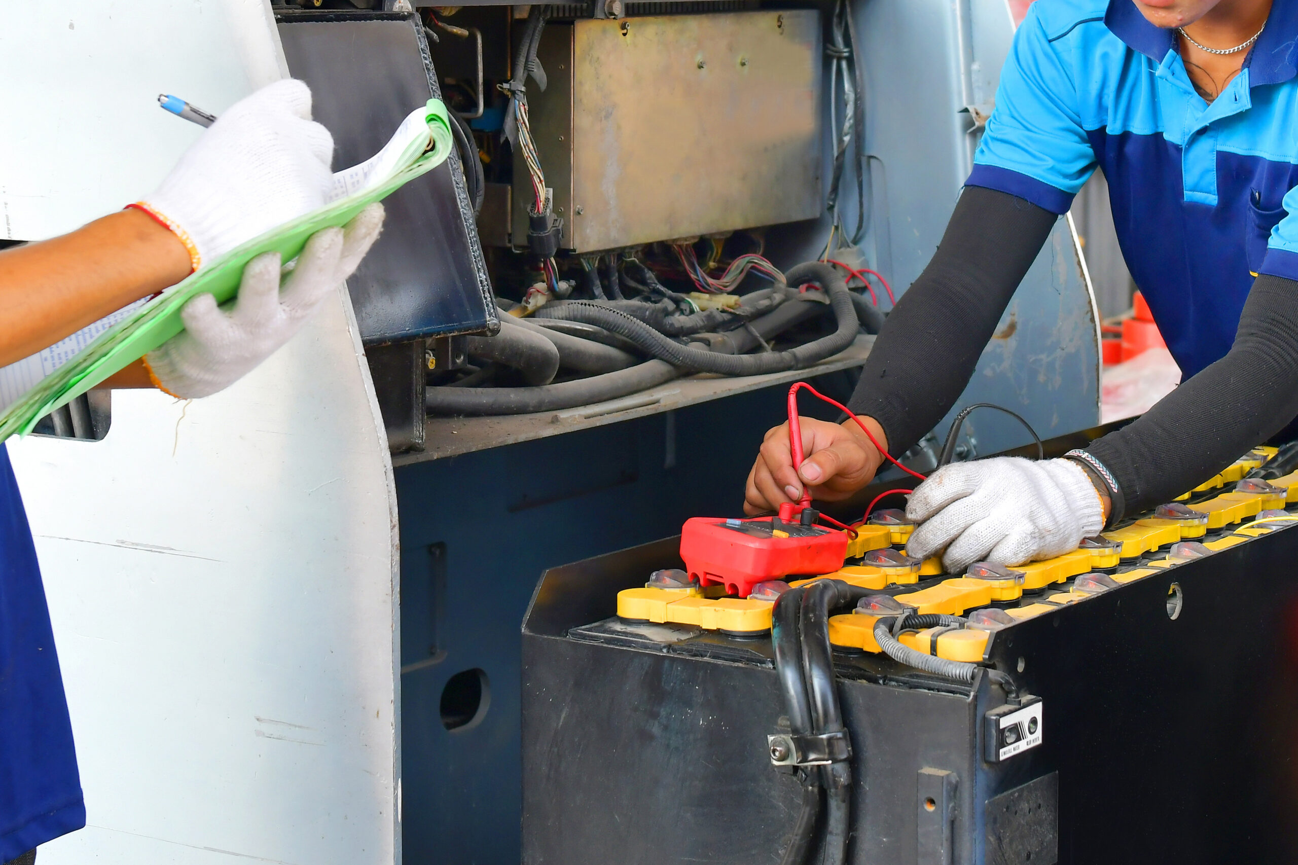 How to look after your forklift battery